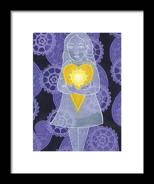  Framed Print featuring the painting You Have A Light by Jennifer Mazzucco