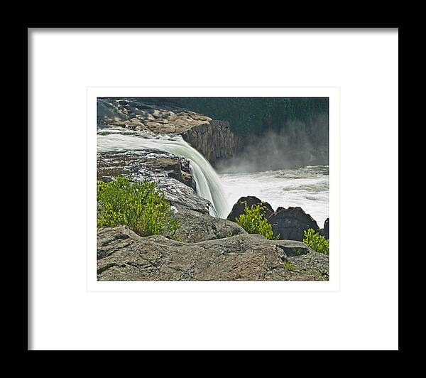 Water Scenes Framed Print featuring the photograph Yough Falls Wat 217 by Gordon Sarti