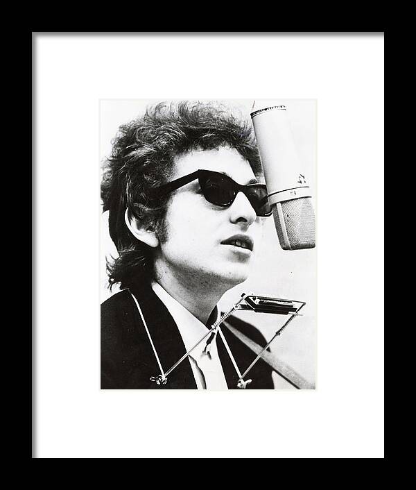 Retro Images Archive Framed Print featuring the photograph Young Bob Dylan by Retro Images Archive