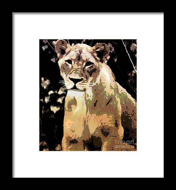 Lion Framed Print featuring the photograph Young Lion by Kathleen Struckle