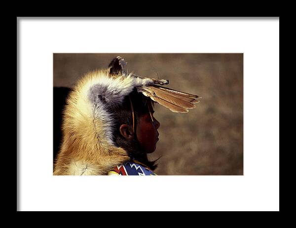 Indian Framed Print featuring the photograph Young Warrior by Paul W Faust - Impressions of Light
