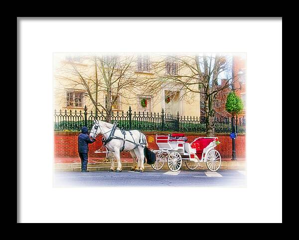 Your Carriage Awaits Framed Print featuring the photograph Your Carriage Awaits by Carolyn Derstine