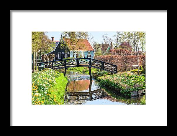 North Holland Framed Print featuring the photograph Zaanse Schans, Zaandam, Netherlands by Fraser Hall