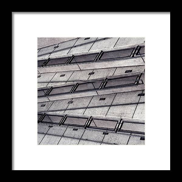 Architecture Framed Print featuring the photograph Zig Zag by Art Block Collections