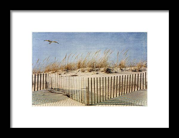 Beach Framed Print featuring the photograph Zig Zag Beach by Cathy Kovarik