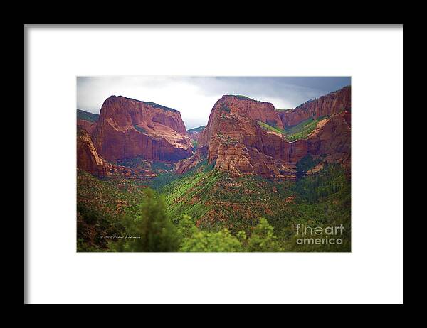 Zion Framed Print featuring the photograph Zion National Park by Richard J Thompson 