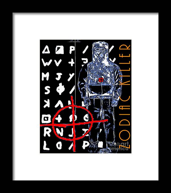Wingsdomain Framed Print featuring the photograph Zodiac Killer 20140912poster by Wingsdomain Art and Photography