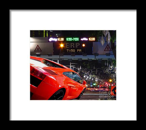 Lamborghini Framed Print featuring the photograph Zoom Zoom by Scott Cameron