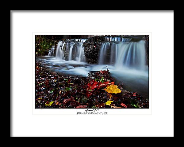 Autumn Framed Print featuring the photograph Autumnal Falls by B Cash