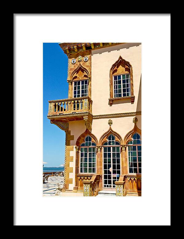 Ca D' Zan Framed Print featuring the photograph Ca d Zan Winter Home of John and Mable Ringling by Jon Berghoff