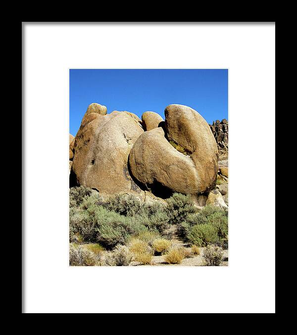 Granite Framed Print featuring the photograph Feminine Contours by Amelia Racca