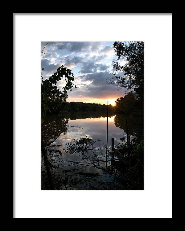 Louisiana Framed Print featuring the photograph Sunset On Bayou Amy by Ron Weathers