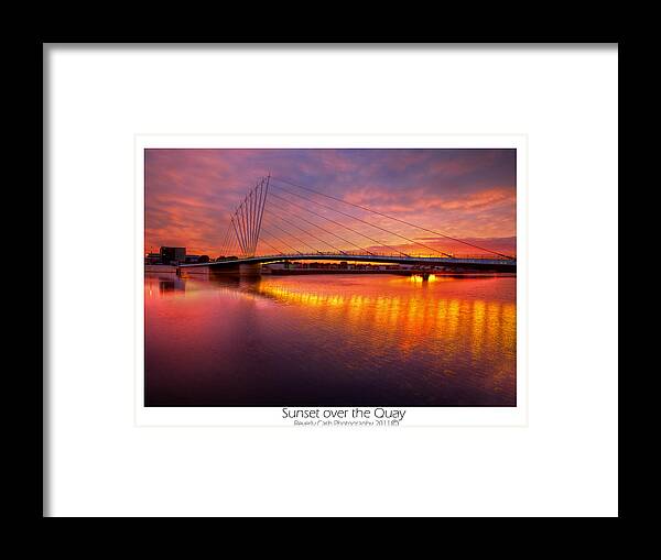 Sunset Framed Print featuring the photograph Sunset over the Quay by B Cash
