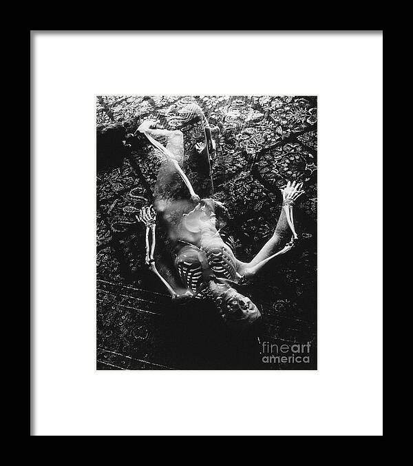 Nude Framed Print featuring the photograph Abby Martha and Death #1 by Randy Sprout