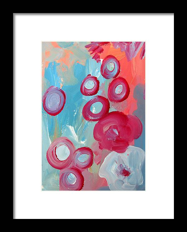 Abstract Art Framed Print featuring the painting Abstract VIII by Patricia Awapara