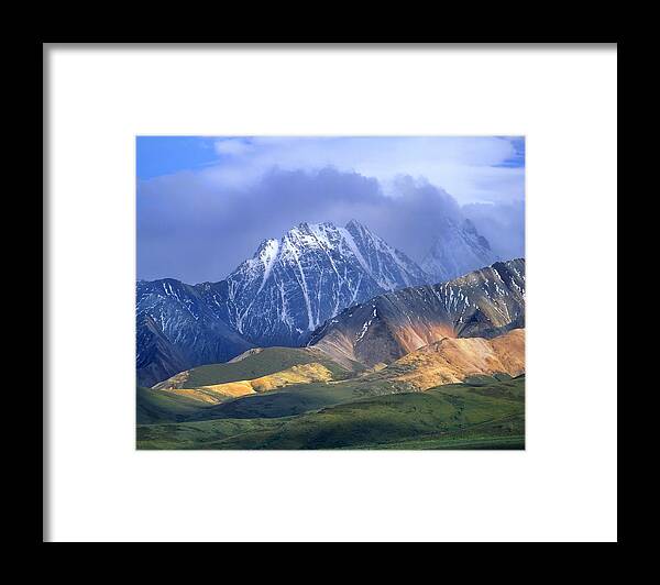 00175652 Framed Print featuring the photograph Alaska Range And Foothills Denali #1 by Tim Fitzharris