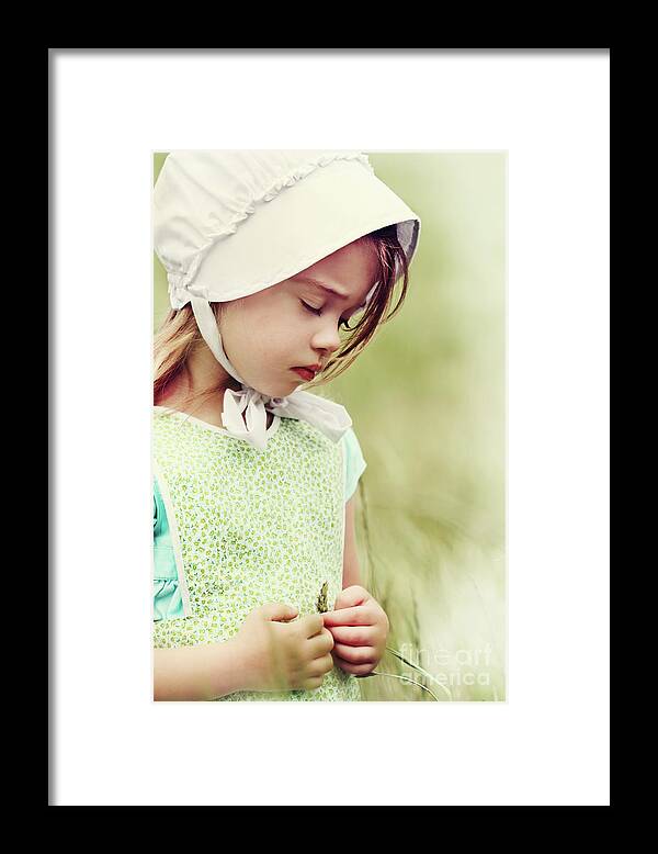 Amish Framed Print featuring the photograph Amish Child #1 by Stephanie Frey
