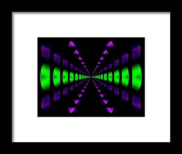 Abstract Framed Print featuring the digital art Any Way You Slice It #1 by Tim Allen