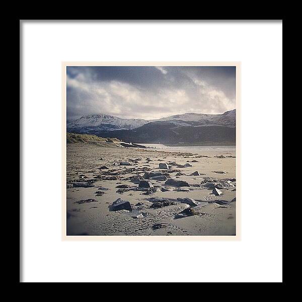Beautiful Framed Print featuring the photograph Barmouth Beach #love #instagood #1 by Rachel Williams
