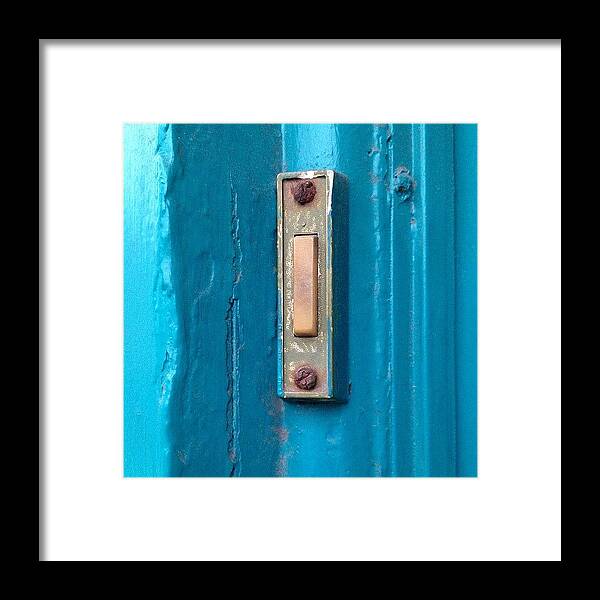 Doorsondoors Framed Print featuring the photograph #blue #bluelicious #blueholics #1 by Ilana Shamir