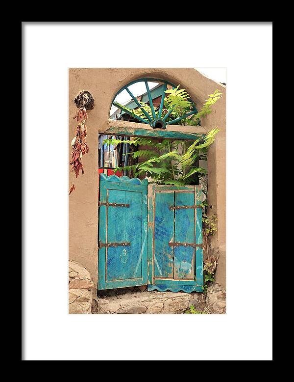 Southwest Framed Print featuring the photograph Blue Doors #1 by Pamela Steege