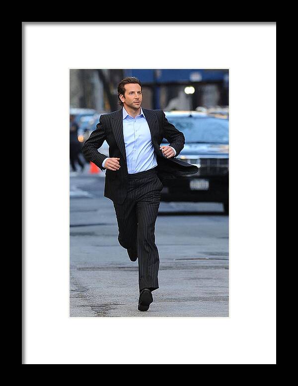 Bradley Cooper Framed Print featuring the photograph Bradley Cooper On Location Film Shoot #1 by Everett