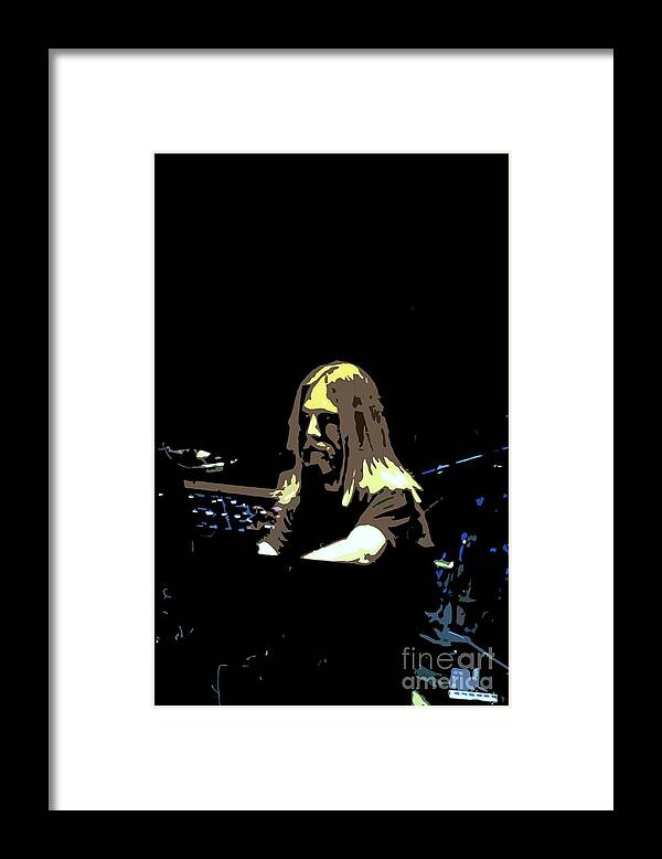 Concert Framed Print featuring the photograph Brent Mydland of the Grateful Dead by Susan Carella