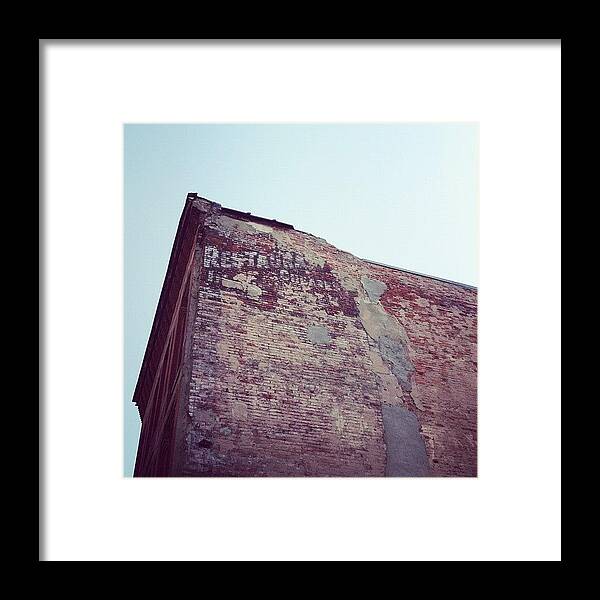 Building Framed Print featuring the photograph #buffalo #downtown #city #building #1 by Jenna Luehrsen