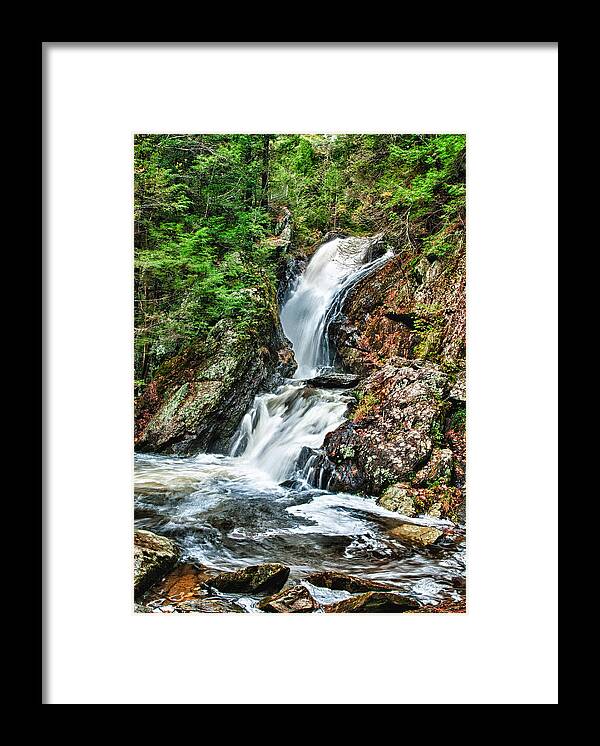 Landscapes Framed Print featuring the photograph Campbell Falls #1 by Fred LeBlanc