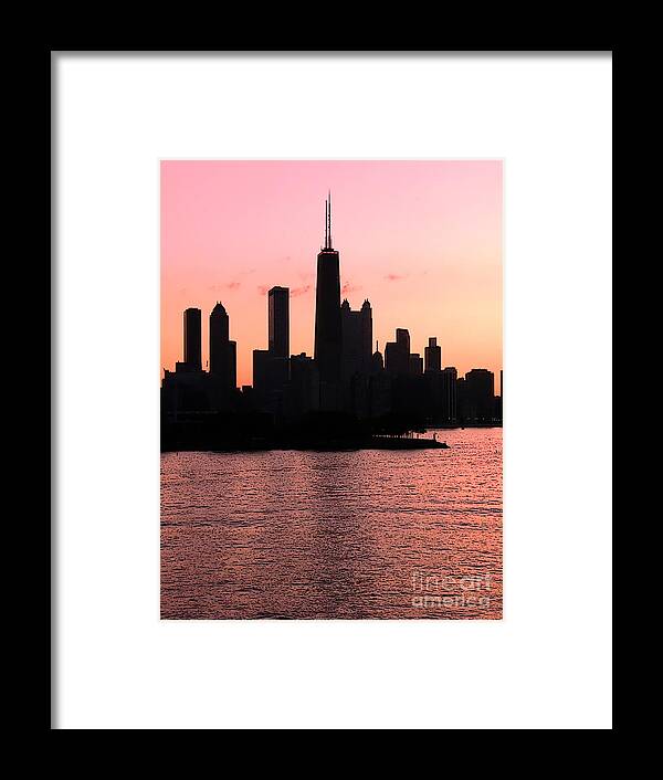 Chicago Skyline Cartoon Framed Print by Sophie Vigneault - Fine Art America