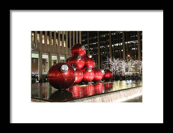 Nyc Framed Print featuring the photograph Christmas Card #1 by Laurinda Bowling