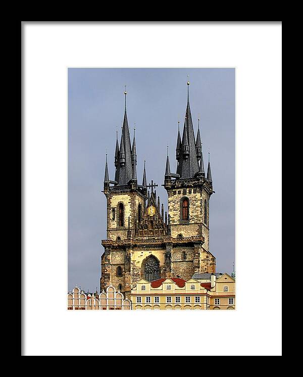 Tyn Church Framed Print featuring the photograph Church of Our Lady Before Tyn - Prague CZ #1 by Alexandra Till