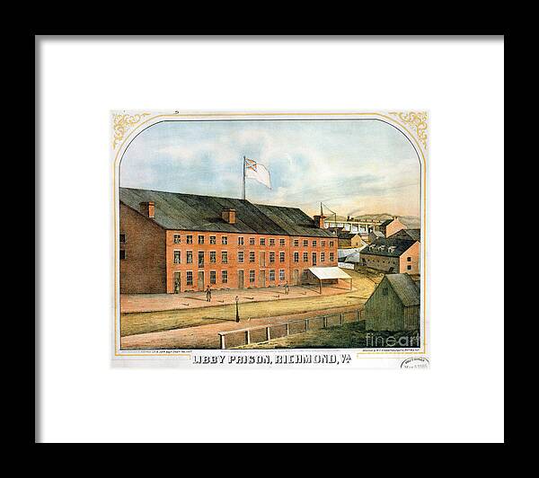1864 Framed Print featuring the photograph Civil War: Libby Prison #1 by Granger