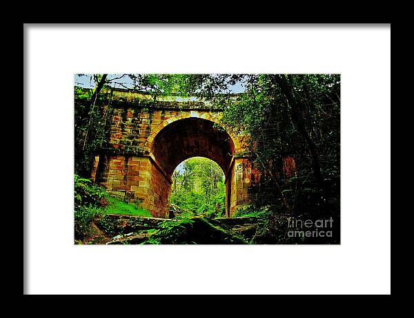 Blair Stuart Framed Print featuring the photograph Colonial era Bridge #1 by Blair Stuart