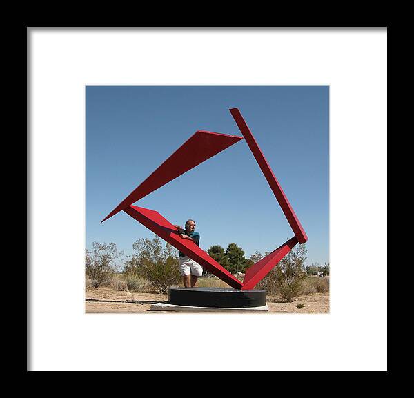 Sculpture Framed Print featuring the sculpture Counterpoint #1 by John Neumann