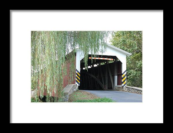 Willow Framed Print featuring the photograph Covered Bridge by Randy J Heath