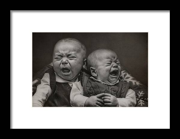Babies Framed Print featuring the photograph Cry Babies by Pat Abbott
