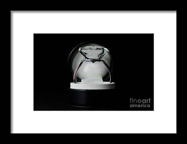 Diamond Ring Framed Print featuring the photograph Diamond ring #1 by Mats Silvan