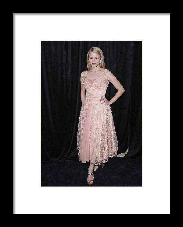 Dianna Agron Framed Print featuring the photograph Dianna Agron In Attendance For The 9th #1 by Everett