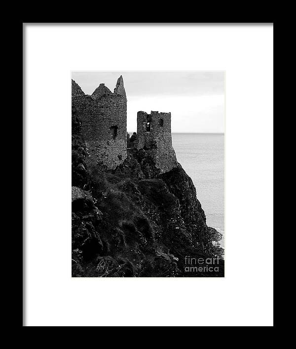 Fine Art Print Framed Print featuring the photograph Dunluce Castle- Stronghold of the MacDonalds #2 by Patricia Griffin Brett