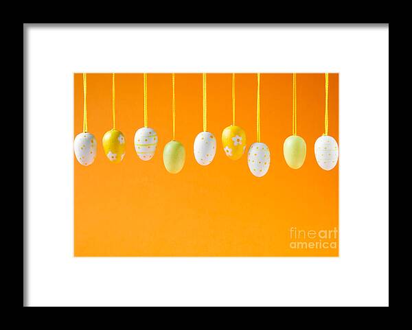 Easter Framed Print featuring the photograph Easter egg decorations #1 by Kati Finell