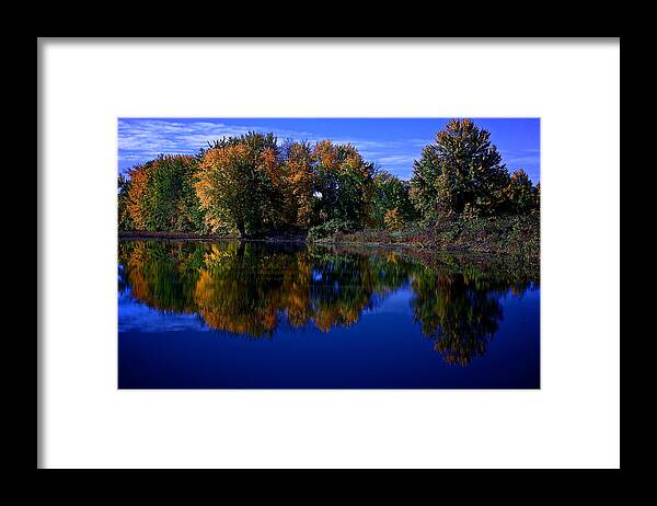 Fall Framed Print featuring the photograph Fall Reflections #1 by Prince Andre Faubert