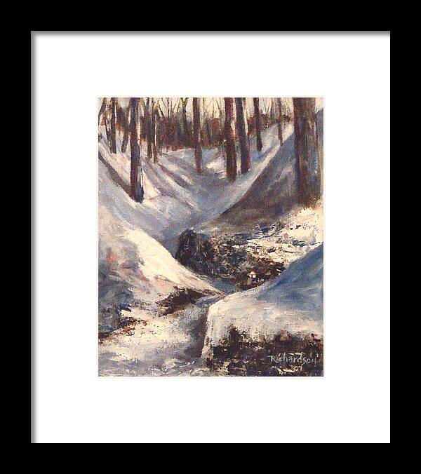 Letchworth State Park Framed Print featuring the painting First Light #1 by George Richardson