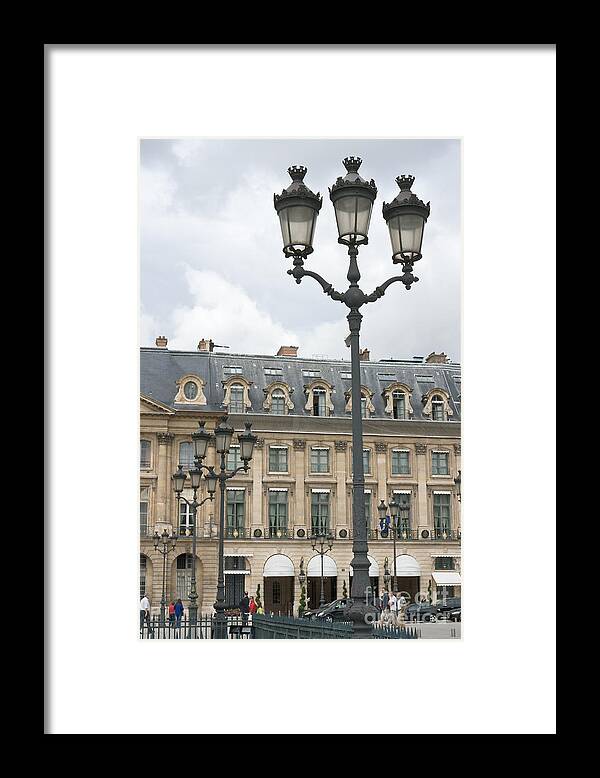 Place Framed Print featuring the photograph Foreshortening of Place Vendome #1 by Fabrizio Ruggeri