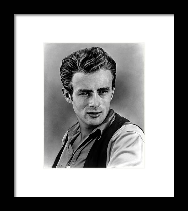 1950s Portraits Framed Print featuring the photograph Giant, James Dean, 1956 #1 by Everett