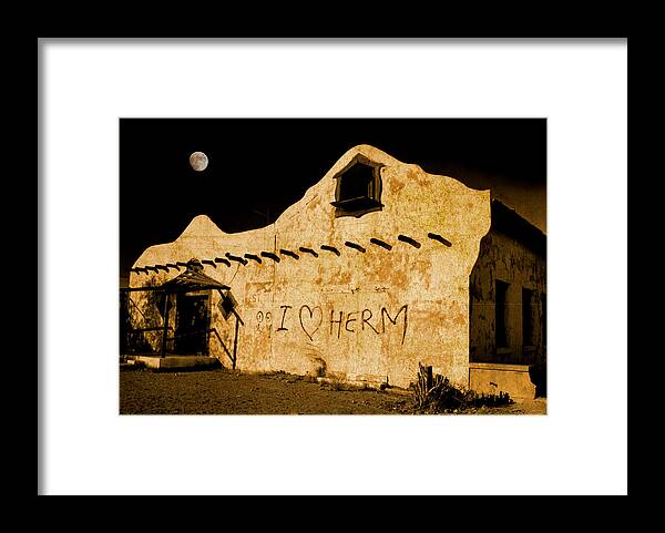 Adobe Framed Print featuring the photograph Gila Bend by Jim Painter