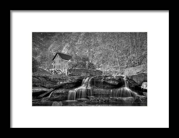 West Virginia Framed Print featuring the photograph Glade Creek Grist Mill at Babcock #1 by T Cairns