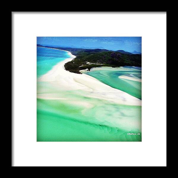 Australia Framed Print featuring the photograph Good Morning Peeps, Whitehaven Beach #1 by Raffaele Salera