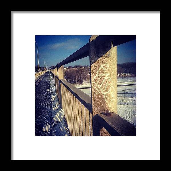 Stpaul Framed Print featuring the photograph #graffiti #tag #stpaul #minnesota #1 by Vik Vaughn