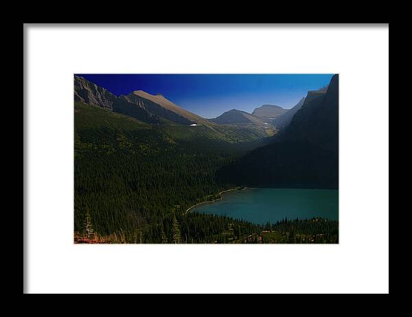 Grinnell Lake Framed Print featuring the photograph Grinnell Lake Glacier National Park #1 by Benjamin Dahl